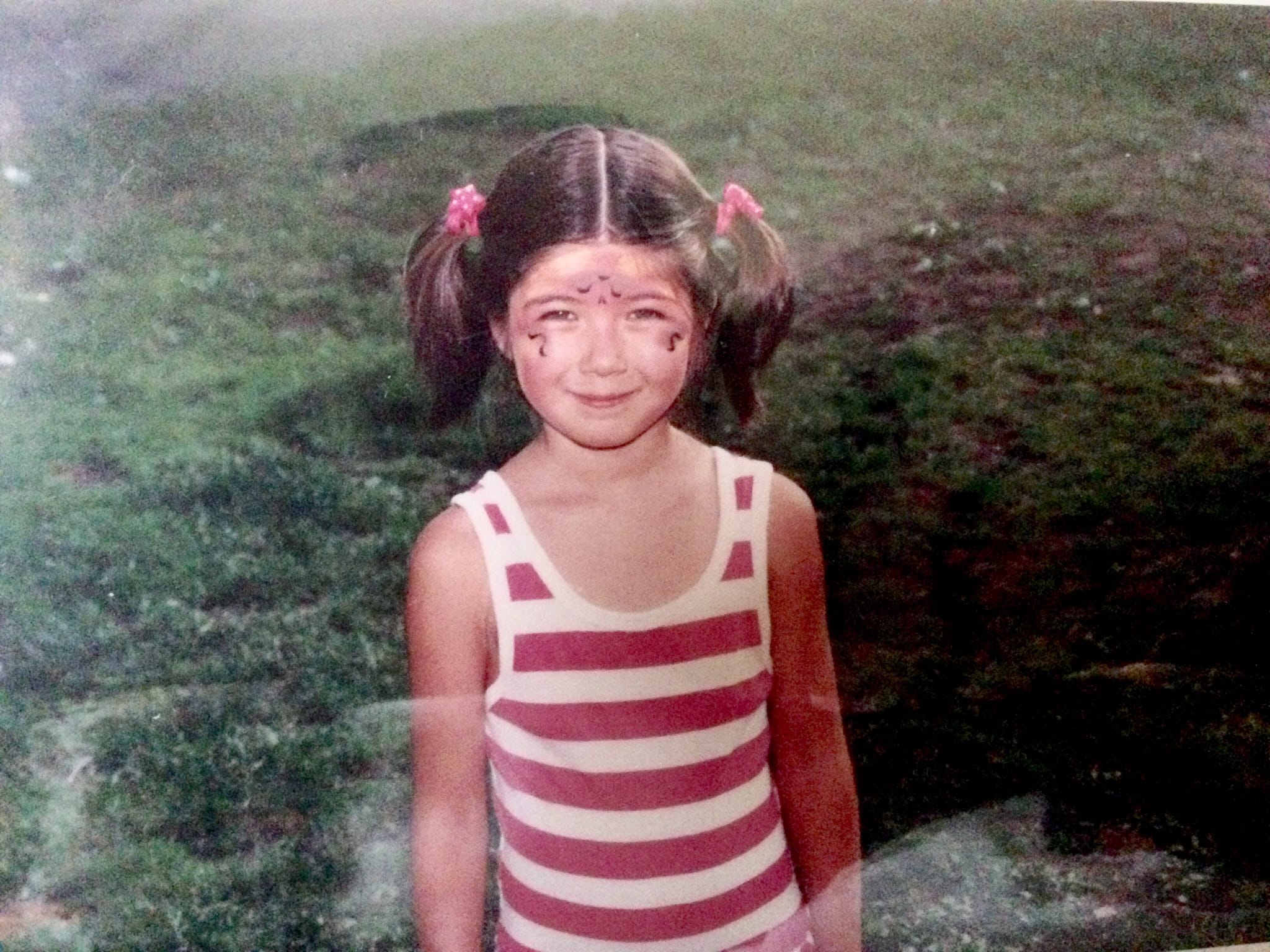 Aïko Thurlow as a child