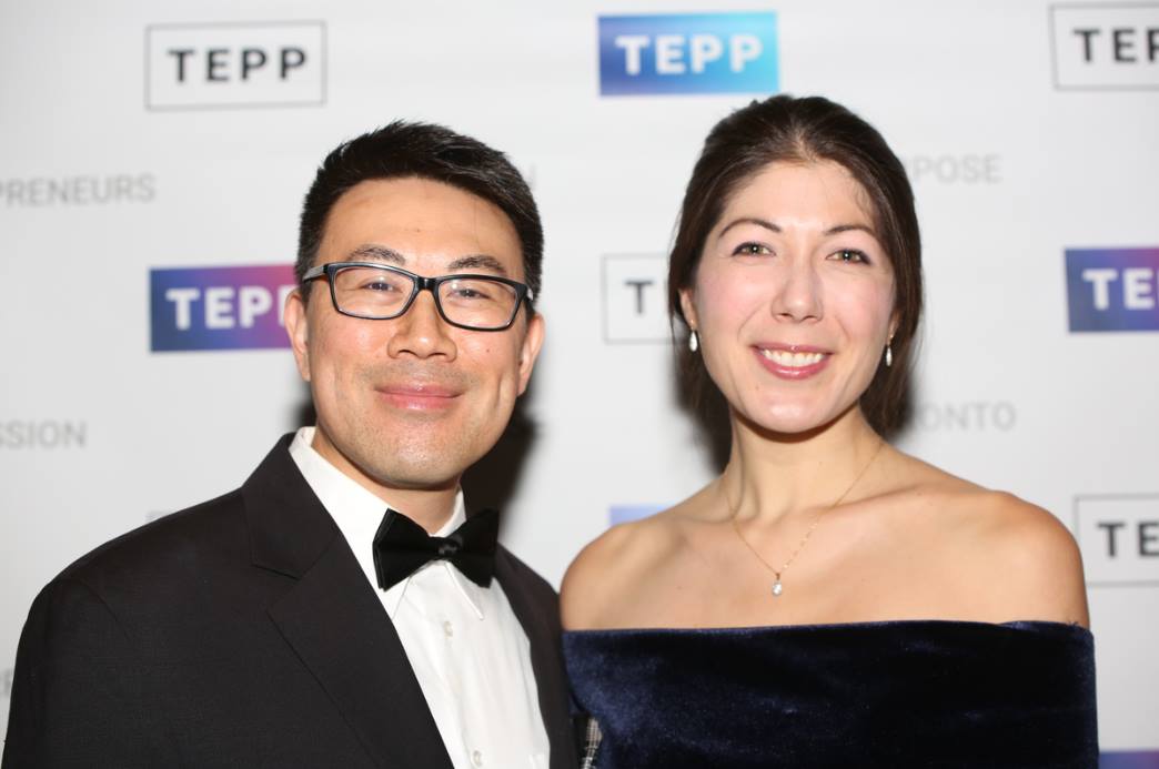 Aïko Thurlow co-hosting the TEP Gala