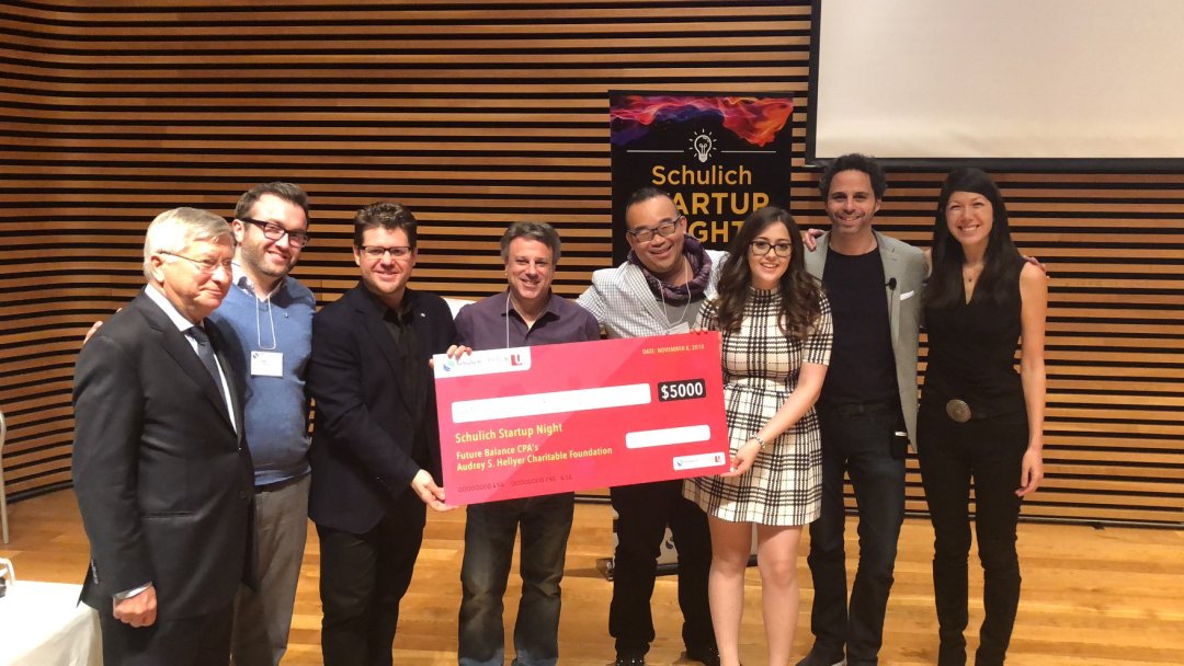 Aïko Thurlow judging at Schulich Startup Night, York University