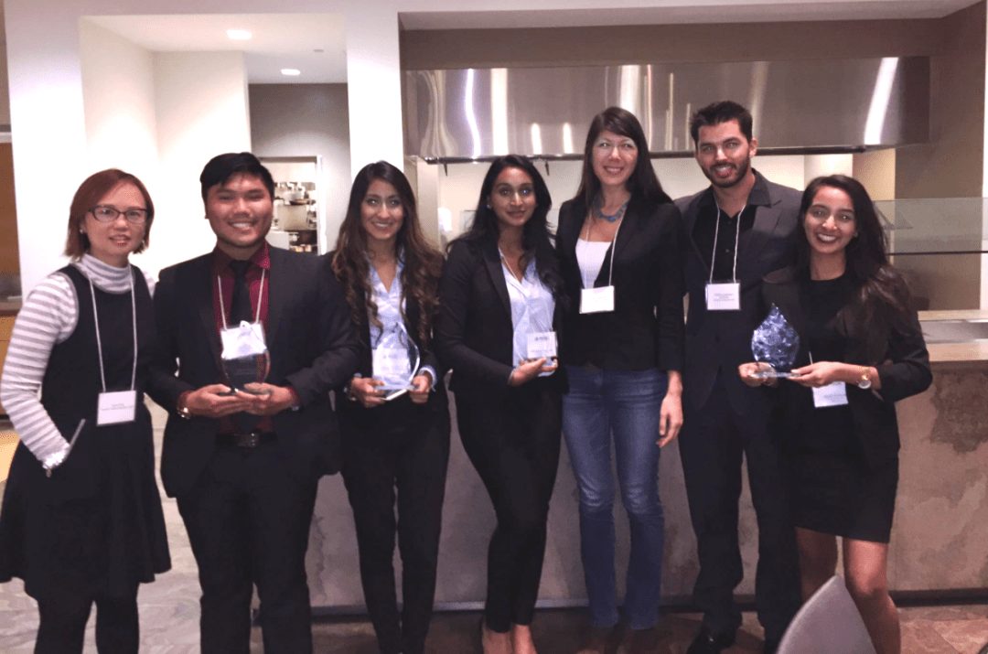 Aïko Thurlow judging a case competition at the Schulich School of Business, York University