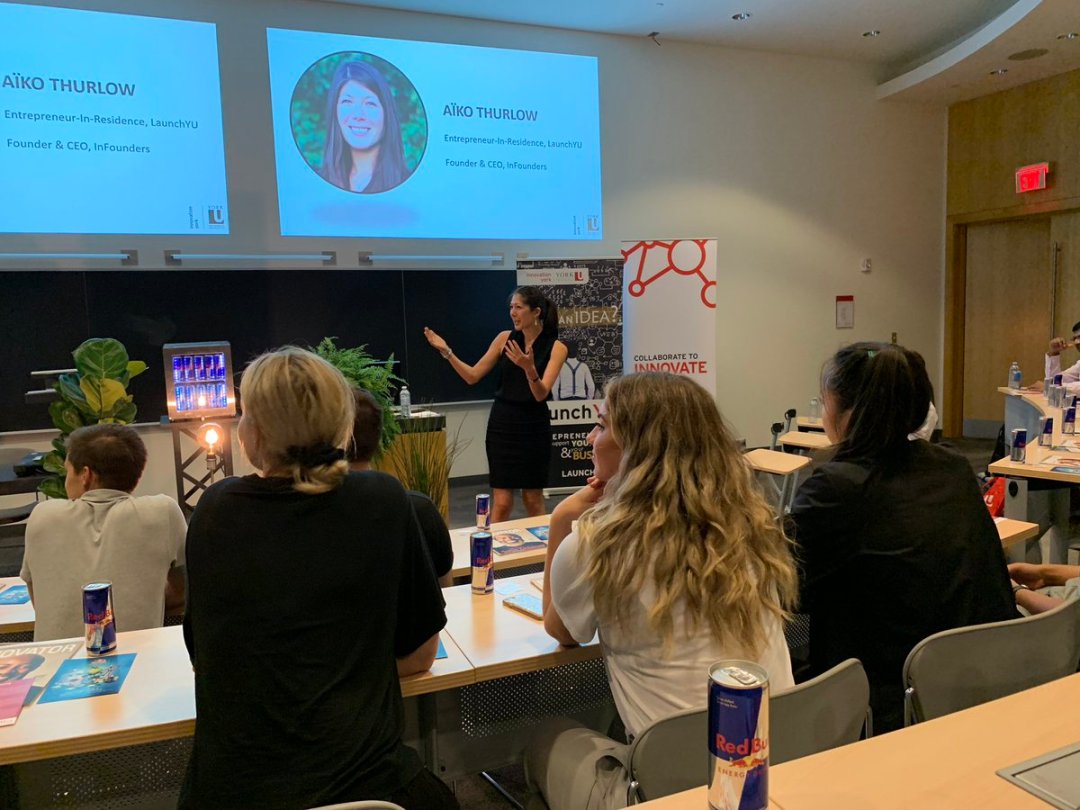 Aïko Thurlow giving a keynote for Red Bull