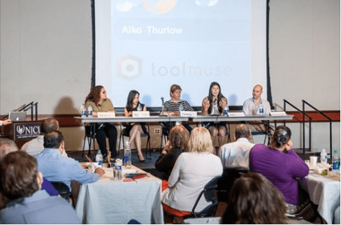 Aïko Thurlow as a panelist at New Jersey City University