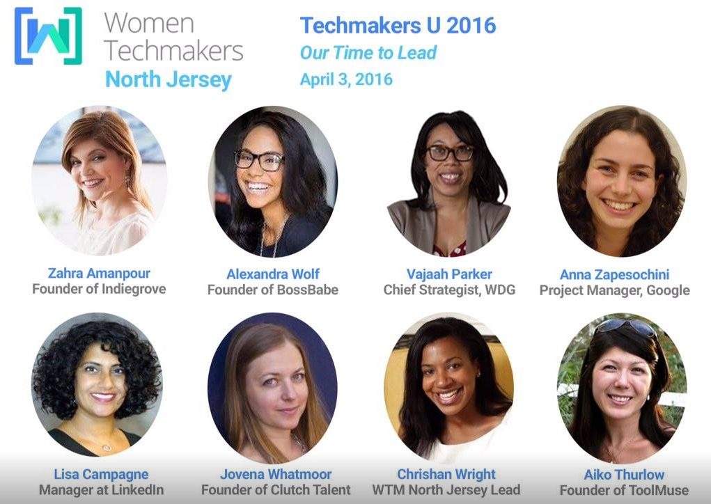 Aïko Thurlow speaking at Women Techmakers by Google