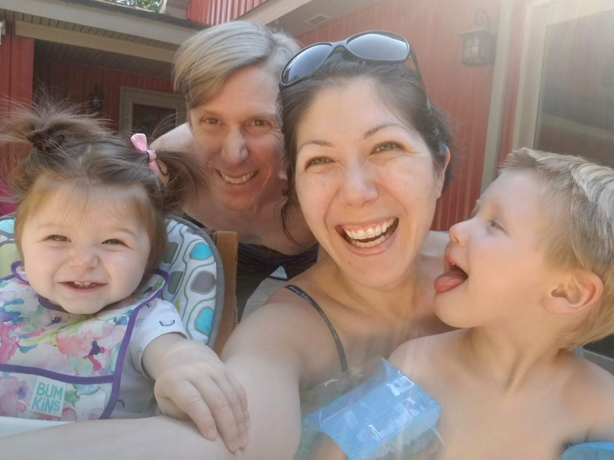 Aïko Thurlow with family